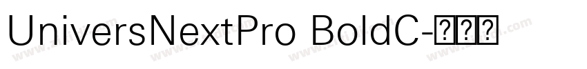 UniversNextPro BoldC字体转换